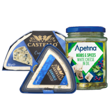 Apetina witte kaas, Castello creamy blue of danablu